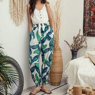 Camisole Top / Floral Harem Pants
