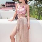 Set: Drawstring Bikini + Cover Up