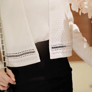 Perforated Cropped Jacket