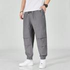Chinese Character Embroidered Joggers