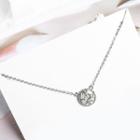 925 Sterling Rhinestone Necklace 925 Sterling Silver - Necklace - One Size