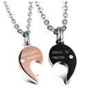 Heart Matching Couple Necklace