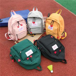 Heart Accent Plain Backpack