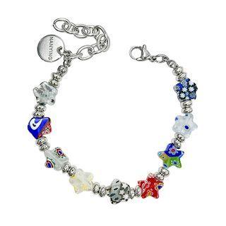 Star Glass Stainless Steel Bracelet