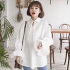 Loose Fit Lantern Sleeve Blouse
