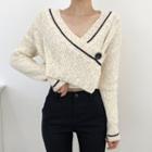 Cold Shoulder Cardigan Almond - One Size