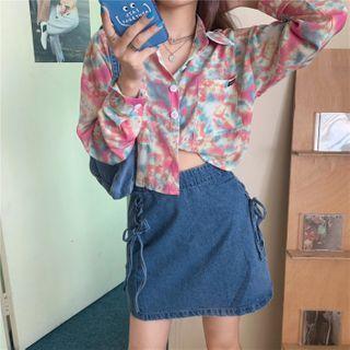 Tie Dye Cropped Shirt