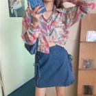 Tie Dye Cropped Shirt