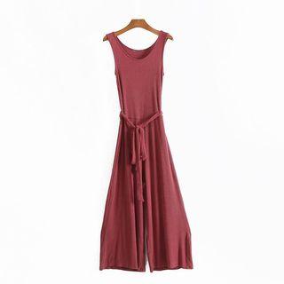 Sleeveless Knit Jumpsuit