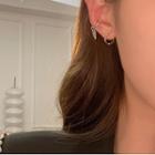 Set Of 3: Alloy Cuff Earring (various Designs) Set - Silver - One Size