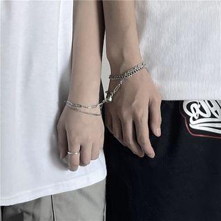 Layered Chain Bracelet As Shown In Figure - One Size