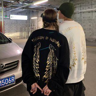 Reactive Wing Print Oversize Pullover