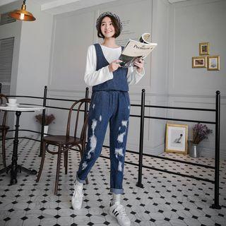 Tie Waist Jumper Jeans