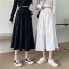 High-waist Bow A-line Semi Skirt