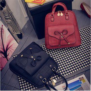 Plaid Bow Backpack