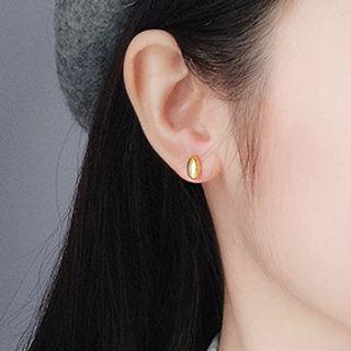 925 Sterling Silver Egg Earring