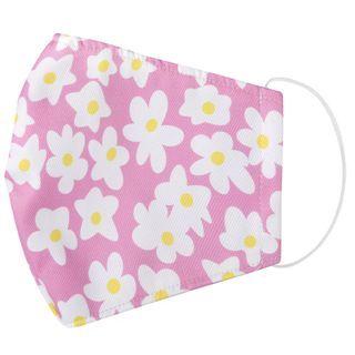 Handmade Water-repellent Fabric Mask Cover (flower Print)(adult) As Figure - One Size