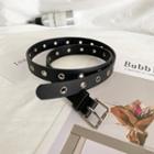 Faux Leather Belt Black - 102cm