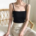 Double-strap Knit Camisole Top