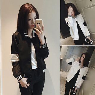 Single-breasted Long-sleeved Stand Collar Coat