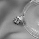 Heart Alloy Earring E1774 - Silver - One Size