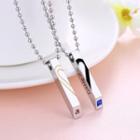 Couple Matching Stainless Steel Heart Pendant Necklace