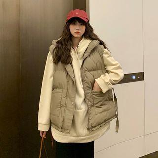 Padded Vest + Long-sleeve Hoodie