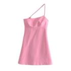 Asymmetrical One-shoulder A-line Dress