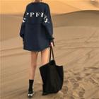 Lightweight Loose-fit Lettering Pullover