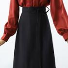 Midi A-line Skirt / Collar Blouse