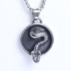 Snake Disc Pendant / Necklace