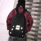 String Detail Backpack Xfxd-730 - Black - One Size