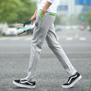Letter Panel Pants