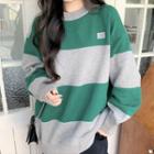 Two Tone Knit Sweater