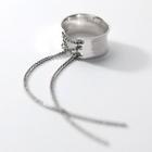 Lace Up Sterling Silver Open Ring 1 Piece - S925 Silver - Silver - One Size