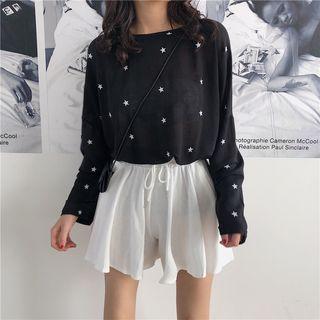 Printed Long Sleeve T-shirt / Skort