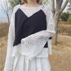 Set: Eyelet Lace Top + Camisole