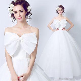 Bow-accent Wedding Dress