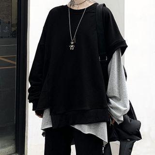 Long-sleeve T-shirt / Asymmetrical Sweatshirt