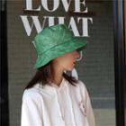 Pu Leather Retro Bucket Hat