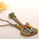 Diamond Guitar Necklace Copper - One Size