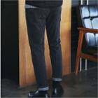 Seam-trim Washed Tapered Jeans