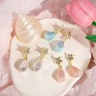 Star Faux Crystal Alloy Dangle Earring