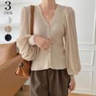 Chiffon Knit Blouse