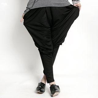 Shirred Harem Pants