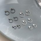 Block Sterling Silver Swing Earring