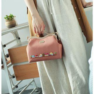 Embroidered Village Clipframe Crossbody Bag Diy Sewing Kit