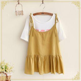 Ruffle Hem Camisole Top