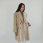 [black Label] Handmade Wool Blend Coat