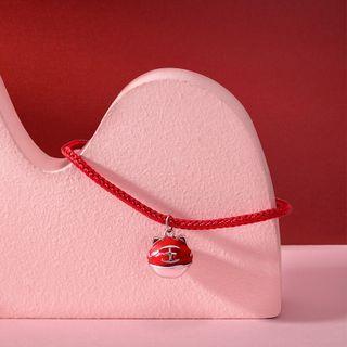 Lunar New Year Lucky Tiger Rope Bracelet Red - One Size